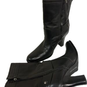 Harley-Davidson Black Heeled Boots